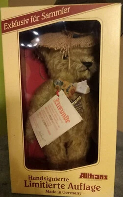 Althans Teddy /1739 v.2000 limitiert/ca 34 cm mit Kippstimme OVP/Handgenäht - Bild 1 von 4
