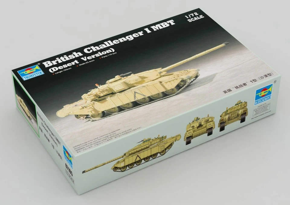 Trumpeter 07105 - 1:72 Britannique Challenger 1MTB (Desert Version) - Neuf - Photo 1/1