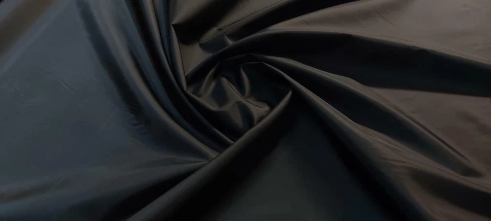 Waterproof 4oz NYLON Fabric Material PU Coated - BLACK - Image 1 of 1