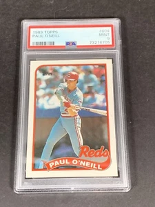 1989 Topps # 604 mlb Paul O'Neill PSA 9 como nuevo Low Pop 5 - Imagen 1 de 2