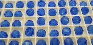 5000 Swarovski® Sapphire round beads 8mm 12 pieces/pack - Picture 1 of 1