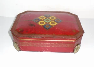 William Crawford & Sons Biscuit Tin with Corner Feet - Vintage Collectable - Picture 1 of 13