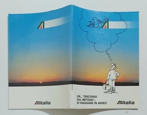 06856 91/ DEPLIANT TURISTICO - Opuscolo Alitalia su metodo di viaggiare in aereo - Picture 1 of 5