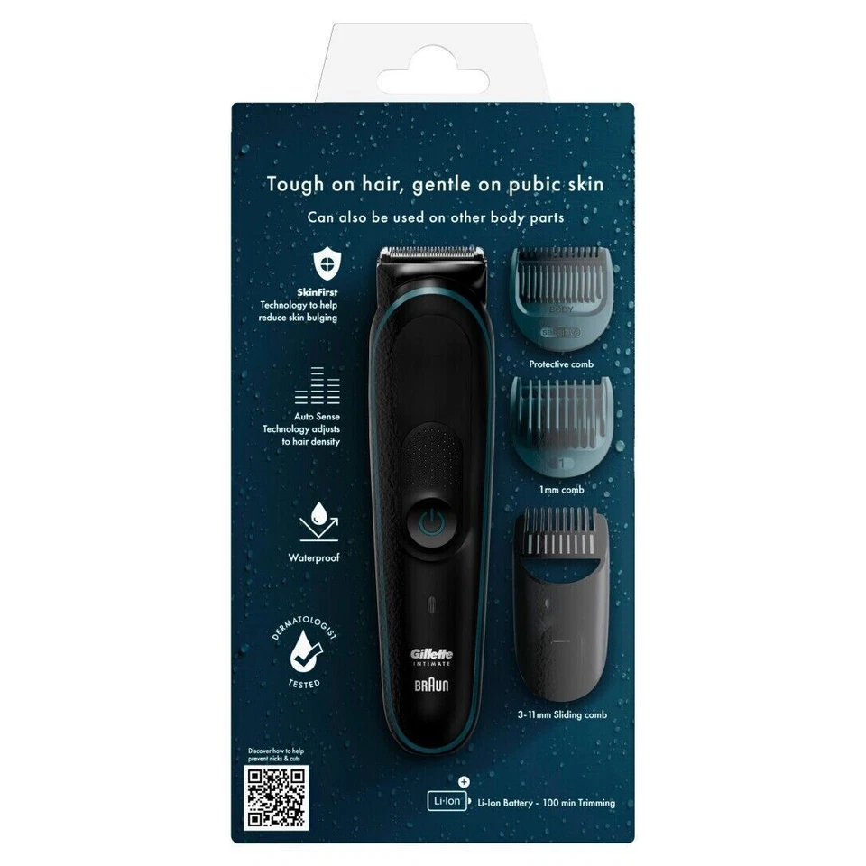 Gillette Intimate i5 Herren Intimrasierer - Schwarz Wasserdicht ✅NEU ✅Händler - Bild 1 von 1