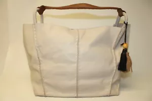 The Sak Los Feliz Large Tote NWD Ivory Leather Unlined Shoppers Shoulder Purse - Picture 1 of 24