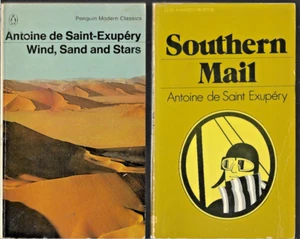 Antoine de Saint-Exupery paperback lot/set: Wind Sand & Stars/ Southern Mail - Picture 1 of 1