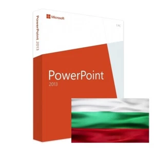 NUEVO Microsoft Office 2013 PowerPoint Power Point búlgaro Medialess FACTURA IVA - Imagen 1 de 1