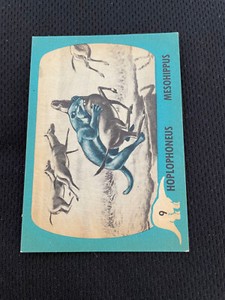 1961 DINOSAUR SERIES NU CARD #9 EXCELLENT CONDITION VINTAGE NON SPORTS CARD