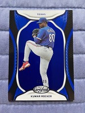 Kumar Rocker #d /99 - 2023 Panini Chronicles Certified Blue - Rangers prospect