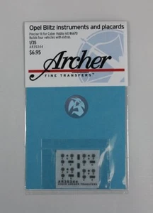 Instrumentos y carteles Archer 1/35 Opel Blitz (4 vh.) (Cyber Hobby 6670) AR35344 - Imagen 1 de 1