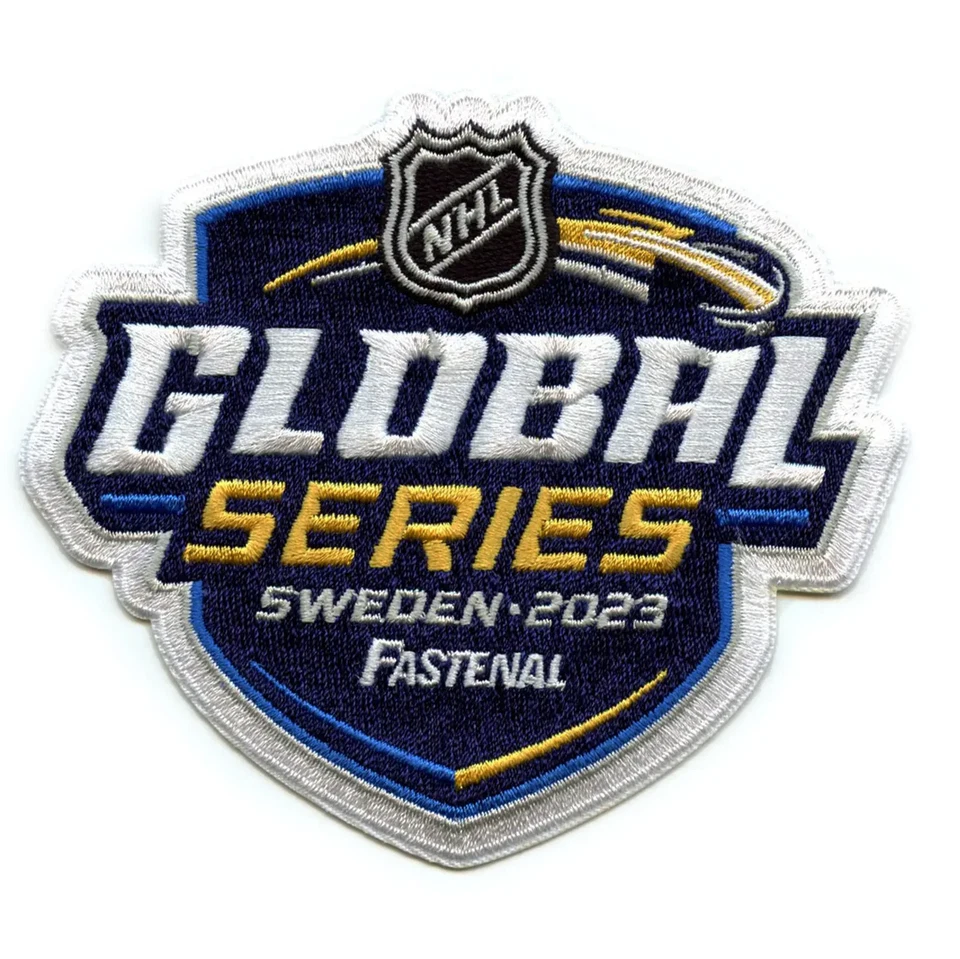 2023 NHL Global Series Jersey Patch (Sweden)Toronto Maple Leafs Minnesota Wild - Image 1 of 1
