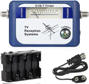 TV ANTENNA SIGNAL METER FINDER W/ COMPASS BUZZER OTA DVB HD UHF VHF OVER THE AIR - Picture 1 of 8
