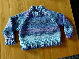 Child's Hand Knitted Jumper 26" - Picture 1 of 4