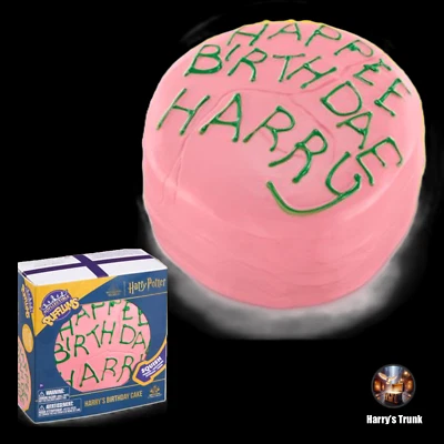 Harry Potter Noble Collection- Happee Birthdae Harry Cake Pufflums - New - Image 1 of 4