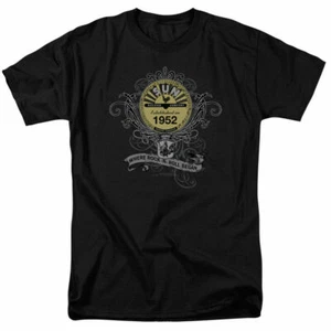 Sun Records Rockin Scrolls T Shirt Licensed Classic Rock N Roll Tee Black - Picture 1 of 2