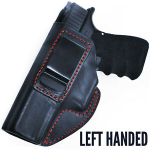 Fits Glock 19 / Glock 17 IWB Leather Holster LEFT Handed Conceal Carry CCW 