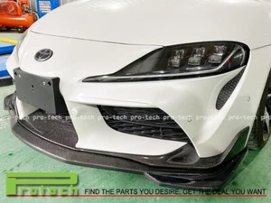 Labio delantero adicional estilo fibra de carbono MX1 para Toyota Supra A90 A91 2019-2023 - Imagen 1 de 2
