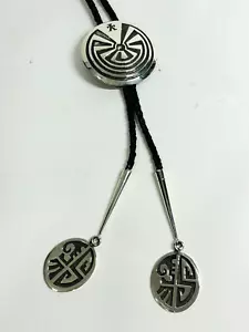 Sterling Silber .925 Mann im Labyrinth Bolokrawatte - Bild 1 von 12