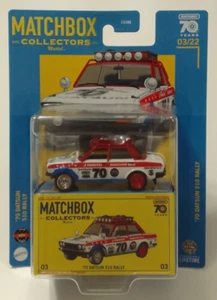 1/64 MATCHBOX: 1970 DATSUN 510 RALLY - 2023 MBX COLLETORS EDITION. - Picture 1 of 2
