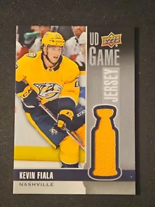 Camiseta deportiva usada 19-20 Upper Deck Kevin Fiala UD juego 🚨🚨🚨 Nashville Predators - Imagen 1 de 2