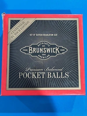 Brunswick Centennial TV Tour Edition Billiard Balls - Image 1 of 4