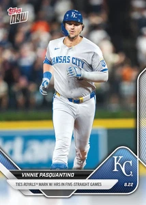Vinnie Pasquantino Royals 2025 MLB Topps NOW Card 597 - Picture 1 of 2