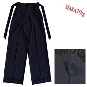 Lululemon Mujer Talla 4 Estudio Pierna Ancha Negro Bolsillos Pantalones Ligeros Corbata Cintura - Imagen 1 de 11