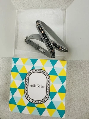 Pulsera de cuentas doble envoltura Stella & Dot Sierra Foto 1 de 3