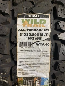 2 New LT 31 10.50 15 LRC 6 Ply Wild Trail All Terrain XT On/Off Road Tires - Picture 1 of 6