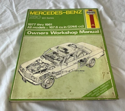 Manual de reparación automotriz Haynes Mercedes-Benz 280 serie 123 1977-1981 983 Foto 1 de 4