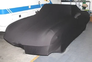 Vollgarage Car-Cover Schwarz mit Spiegeltaschen für Alfa Romeo Spider 1966-1993 - Picture 1 of 2
