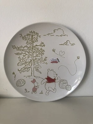 DISNEY Winnie the Pooh Piglet  Bee One At Nature Dinner Plate Handpainted NEW X2 - Image 1 of 4