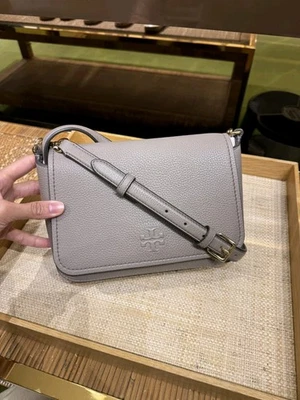 Tory Burch THEA FLAP CROSSBODY 144688 Grey Heron - Image 1 of 4