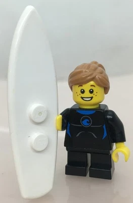 LEGO ®-Minifigur Surfergirl Wetsuit mit Surfboard Set 31035 Beach Hut - twn226 - Bild 1 von 4