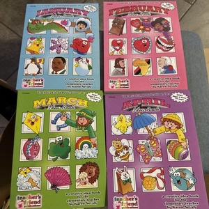 Teacher’s Friend Idea Activity Book Lot 4 Karen Sevaly January-April Learn - Picture 1 of 9