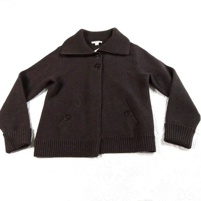 Pendleton Petites Womens MP Wool Blazer Jacket Brown 2-Button Front Pockets NWT - Image 1 of 4