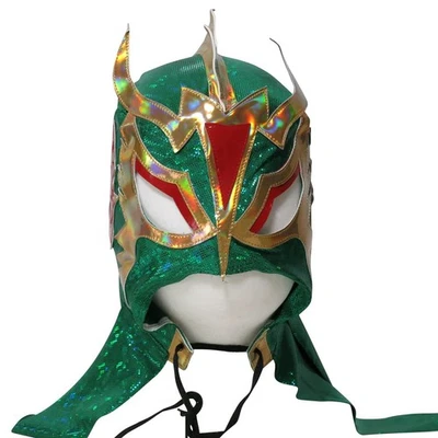 Máscara de lucha libre réplica Ultimo Dragon verde Lucha Libre Pro máscara Foto 1 de 4