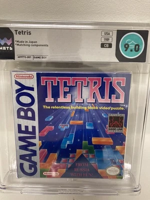 Tetris Gameboy Original GB Graded Wata 9.0 Cib Complete Box,Nes,1st Print HG  NM - Image 1 of 4