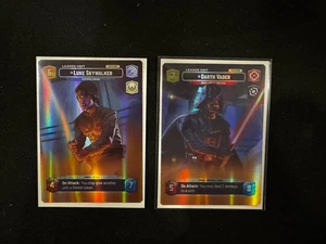 Star Wars Unlimited SoR Luke Skywalker And Vader Galactic Exclusive Showcases - Picture 1 of 2