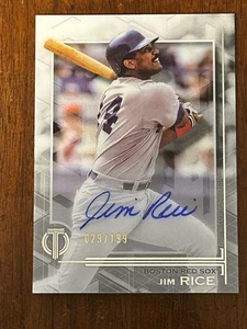 2019 Topps Tribute - Tribute Autographs Jim Rice #TA-JR /199 (AU) - Bild 1 von 2