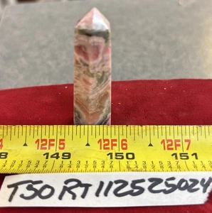 Torre de piedras preciosas de pirita rodocrosita genuina de 27 gramos de alto de 2,2”, cristal curativo - Imagen 1 de 2