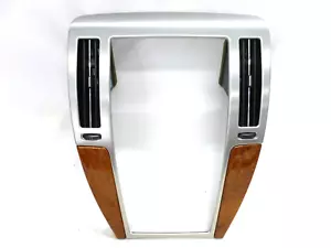 2008-2011 CADILLAC STS CENTER DASH RADIO TRIM BEZEL BRUSHED ALUMINUM & WOODGRAIN - Bild 1 von 8