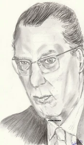 Ronnie Kray Original Portrait Pencil A4 Drawing - Picture 1 of 1