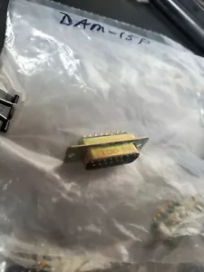 Mil-Spec Cinch 9634 M24308 DAM-15P D-Sub Connector Solder type pins - Picture 1 of 5