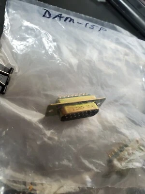 Mil-Spec Cinch 9634 M24308 DAM-15P D-Sub Connector Solder type pins - Image 1 of 4