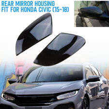 For 2016-2021 Honda Civic 10th Rearview Mirror Cap Cover Trim Glossy Black