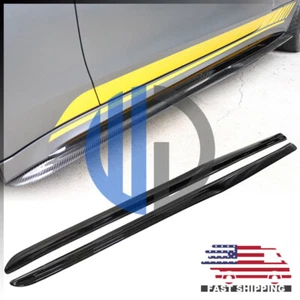 Faldas laterales de carbono estilo W205 AMG C63 PS para 2015 2016 2017 2018 2019 2020 2021 - Imagen 1 de 5