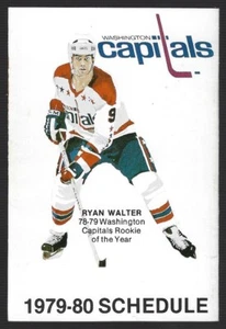 RARE 1979-80 Washington Capitals NHL Hockey Schedule !!! D & F - Picture 1 of 2