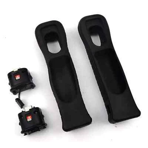 2x Offizielle Nintendo Wii Motion Plus Adapter Schwarz + Offizielle Silikonhüllen - Bild 1 von 3