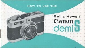 Bell & Howell Canon Demi S Instruction Manual 1961